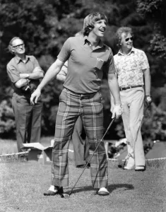 00045 Prints: English crickets latest super-star'Ian Botham relaxed playing golf