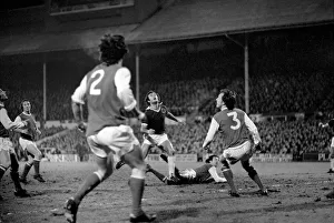 English FA Cup Fifth Round Replay Leicester City 1 v Arsenal 1 Action