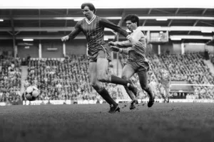 English FA Cup match at Anfield Liverpool 2 v Stoke City 0 Alan Hansen