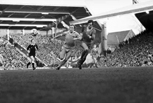 English FA Cup match at Anfield Liverpool 2 v Stoke City 0 Mark Lawrenson