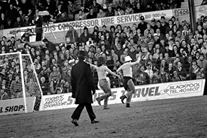 English FA Cup match. Blackpool 0 v Queens Park Rangers 0. January 1982 MF05-17-031