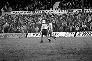 English FA Cup match. Blackpool 0 v Queens Park Rangers 0. January 1982 MF05-17-032