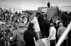 English FA Cup match Blackpool 2 v Manchester City 1 Trouble in the crowd
