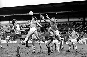 English FA Cup match Stoke City 0 v Everton 2 Goalkeeper Neville Southall