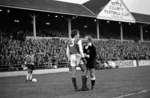 English FA Cup Third round match. Notts County 0 v Arsenal 1