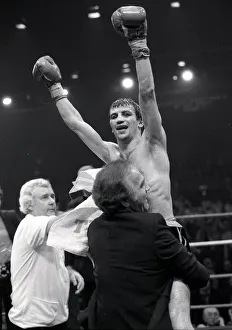 English flyweight boxer Charlie Magri in action during his fight against Eleoncio