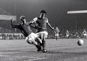 English League Cup replay at Highbury Arsenal v Ipswich Town Two players