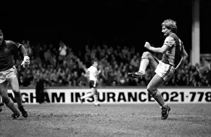 English League Division One match. Aston Villa 2 v Manchester United 1