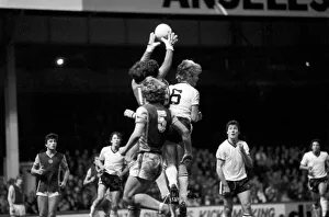 English League Division One match. Aston Villa 2 v Manchester United 1