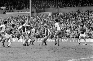 English League Division Two match. Barnsley 0 v Blackburn Rovers 1
