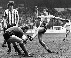 Goalkeeper Prints: English League Division Two match at Bramall Lane Sheffield United 2 v Leeds United
