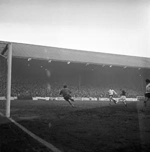 English League Division One match. Burnley v. Liverpool