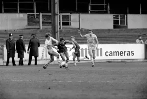 English League Division Two match. Carlisle 0 v Chelsea 0. October 1983 MF12-10-030