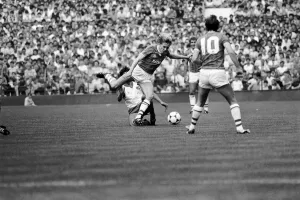 English League Division One match Everton 1 v Stoke City 0 August 1983