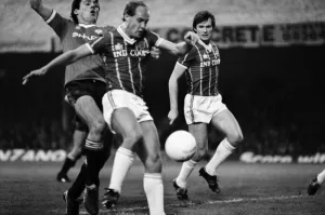 English League Division Two match at Filbert Street Leicester City 1 v Manchester