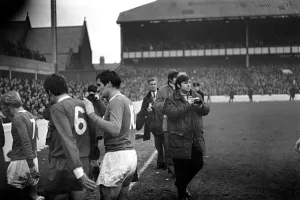 English League Division One match at Goodison Park Everton 0 v Liverpool 3