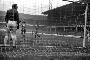 English League Division One match at Goodison Park Everton 0 v Liverpool 3