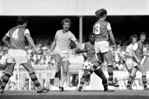 English League Division One match at Highbury. Arsenal 0 v Liverpool 2