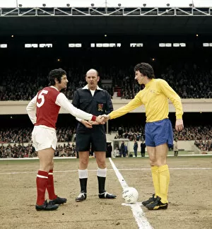 Images Dated 31st March 1973: English League Division One match at Highbury Arsenal 0 v Derby County 1