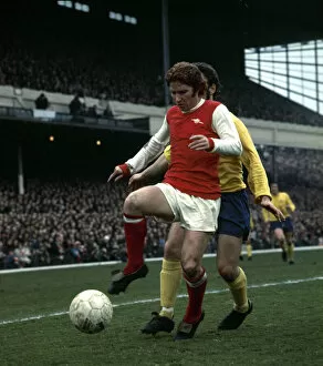 Images Dated 31st March 1973: English League Division One match at Highbury Arsenal 0 v Derby County 1 Alan