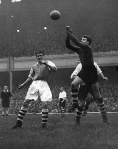 English League Division One match at Highbury Arsenal 2 v Burnley 5 Thompson