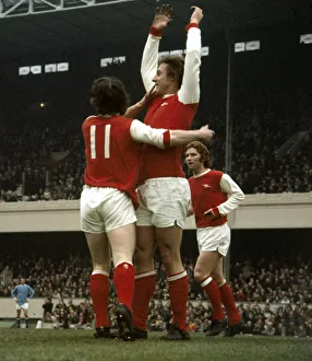English League Division One match at Highbury Arsenal 2 v Manchester City 0