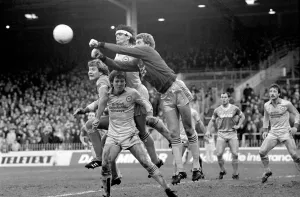 English League Division One match at Maine Road Manchester City 1 v Brighton