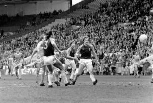 English League Division One match at Maine Road Manchester City 2 v West Ham United