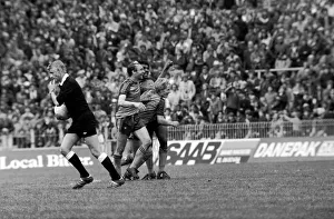 English League Division One match. Manchester City 0 v Luton Town 1. May 1983 MF11-29-048