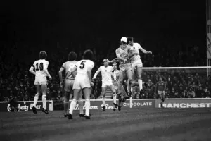 English League Division One match. Manchester City 1 v Aston Villa 0