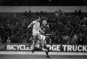 English League Division One match. Nottingham Forest 0 v Liverpool 2