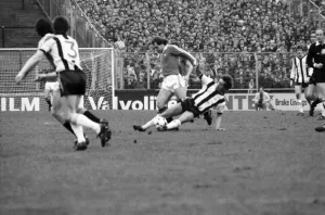 English League Division One match. Notts County 1 v Manchester United 3