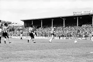 00210 Prints: English League Division One match. Notts County 3 v Manchester United 2