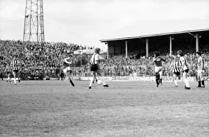 English League Division One match. Notts County 3 v Manchester United 2