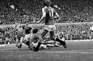 English League Division One match at Old Trafford. Manchester United 2 v Brighton 0