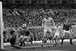 English League Division One match at Old Trafford Manchester United 2 v Nottingham
