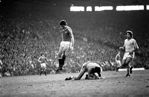 English League Division One match at Old Trafford Manchester United 2 v Nottingham