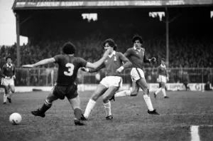 00214 Prints: English League Division Two match. Oldham Athletic 0 v Blackburn Rovers 3