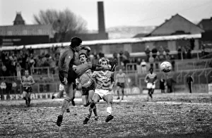 English League Division Two match Oldham Athletic 3 v Derby County 0 January