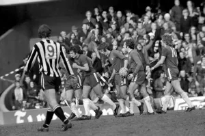 English League Division One match at Stamford Bridge Chelsea 3 v Newcastle United 2