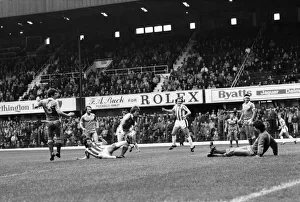 English League Division One match. Stoke 3 v Brighton and Hove Albion 0