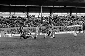 English League Division One match. Stoke City 0 v Aston Villa 3