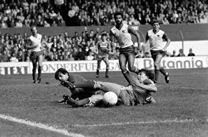 English League Division One match Stoke City 0 v Manchester United 1 Bryan