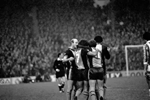 English League Division One match. Stoke City 0 v Southampton 2