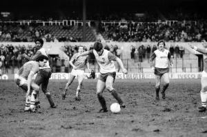 00256 Prints: English League Division One match Stoke City 1 v Everton 1 January 1984