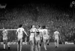 English League Division One match. Stoke City 1 v Leeds United 2