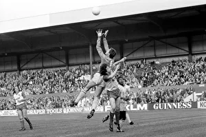 English League Division One match. Stoke City 1 v Tottenham Hotspur 1 November 1983