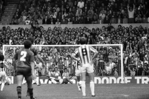 English League Division One match. Stoke City 2 v Arsenal 1 August 1982