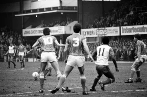 English League Division One match. Stoke City 2 v Birmingham City 1