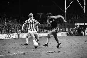 English League Division One match. Stoke City 2 v West Ham United 1